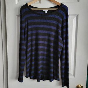 Soft Stripped Long Sleeve Top